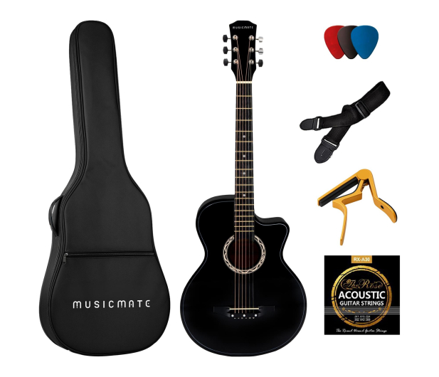 MusicMate Gitara akustyczna MM-G20 MoonMelody - 1588140 - zdjęcie